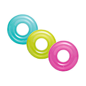 Intex, Надувной круг 76см "Прозрачный" до 40кг, от 8 лет, 3 цвета