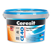 Затирка Ceresit CE-40 (жасмин 40) для широких швов до 10мм водоотталкивающая 2кг/12