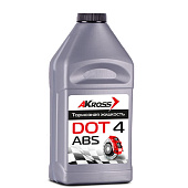 Тормозная жидкость DOT-4 Akross (455 мл) серебро