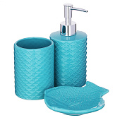 Набор аксессуаров для ванной комнаты "Лагуна" (3 предмета) керамика