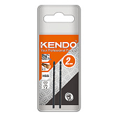 Сверло по металлу Kendo HSS-сталь 2.0x49мм, уп. 2 шт (черное покрытие) 10802005