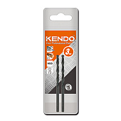 Сверло по металлу Kendo HSS-сталь 3.0x61мм, уп. 2 шт (черное покрытие) 10803005