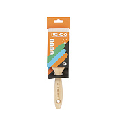 Кисть плоская Kendo 2.5" (63.5мм) с деревянной ручкой 46204
