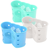 Подставка для столовых приборов. 2 секции. Размер 9х18х12см.  МГ56-124