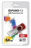 Флеш-накопитель USB EXPLOYD 64Гб 2.0 530 красный