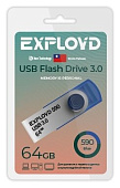 Флеш-накопитель USB EXPLOYD 64Гб 3.0 590 синий