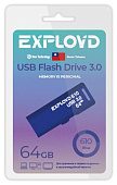 Флеш-накопитель USB EXPLOYD 64Гб 3.0 610 синий