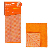 Салфетка из микрофибры и коралловой ткани оранжевая (35*40 см) Airline (арт. ABA04)