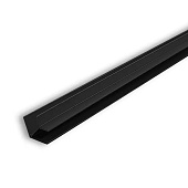 Планка для мебельного щита угловая (ёлочка) 6 мм, чёрная