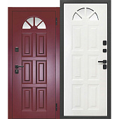 Дверь мет. 7,5 см Стокгольм эмаль красная (860мм) левая