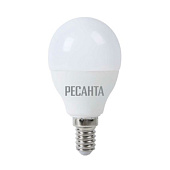 Лампа светодиодная LL-R-G45-7W-230-4K-E27 (шар, 7Вт, нейтр., Е27) Ресанта
