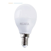 Лампа светодиодная LL-R-G45-7W-230-4K-E14 (шар, 7Вт, нейтр., Е14) Ресанта