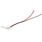 Коннектор для с/д ленты 12В 2835 IP20 (1 клипса с проводом) (10шт/упак) (1/10)
