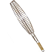 Решетка-барбекю длинная с деревянной ручкой (SK-1009)