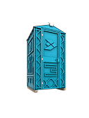 МТК ECOGR "Ecostyle" в разборе (синий) туалетная кабина