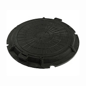 Полимерно-композитный люк Агросток легкий 730x50x25мм 1,5т черный 54195