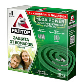 Спираль от комаров РАПТОР Mega Power 12 шт.