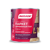 Лак паркетный алкидно-уретановый п/матовый Parade L10 Паркет и Деревянный пол 0,75л.