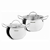 Набор кастрюль Optima 2шт (2,1л, 4л)