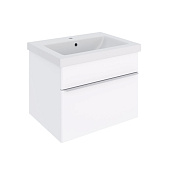 Тумба /1 ящ/подвесная/белая/глянец/раковина Como, MODUO (60см) Axioma/AQUA DE MARCO