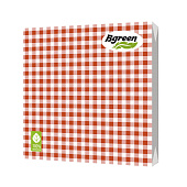 Салфетки бумажные Bulgaree Green Клетка красная (20шт.) 1005000