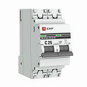 Выключатель автоматический 2P 25А (C) 4,5kA ВА 47-63 EKF