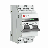 Выключатель автоматический 2P 40А (C) 4,5kA ВА 47-63 EKF