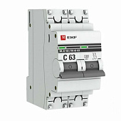 Выключатель автоматический 2P 63А (C) 4,5kA ВА 47-63 EKF