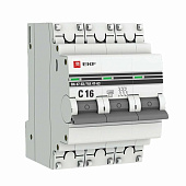 Выключатель автоматический 3P 16А (C) 4,5kA ВА 47-63 EKF