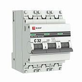 Выключатель автоматический 3P 32А (C) 4,5kA ВА 47-63 EKF
