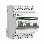 Выключатель автоматический 3P 63А (C) 4,5kA ВА 47-63 EKF