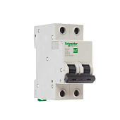 Выключатель автоматический двухполюсный EASY 9 50А C 4,5кА Schneider Electric