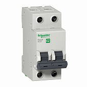 Выключатель автоматический двухполюсный EASY 9 63А C 4,5кА Schneider Electric