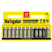 Элемент питания алкалиновый AA/LR6 12шт Navigator 94782