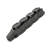Роз. (колодка) четырехмест. с защит. крышками каучуковая 230В 2P+PE 16A IP44 EKF Марс
