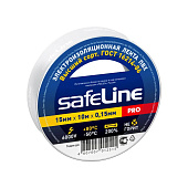 Изолента ПВХ 15мм*10м белая (10/250шт) Safeline /9358/012515