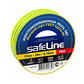 Изолента ПВХ 19мм*20м желто-зеленая (10/200шт) Safeline /12123/016346
