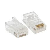 Коннектор RJ-45 TERACOM PRO неэкран. 8P8C 30мкд Cat.5E универс. (упак.10шт)