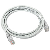 Патч-корд кат.5e (1Гбит/с) неэкранированный UTP оболочка PVC серый (3м) TERACOM  TRC-5EUTP-PVC-3M-GY