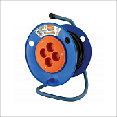 Удлинитель на катушке силовой народный 4 гнезда ПВС 3500 Вт с/з 50м УС1-43131