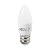 Лампа светодиодная LL-R-C37-6W-230-4K-E27 (свеча, 6Вт, нейтр., Е27) Ресанта