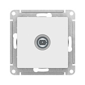 Розетка телевизионная TV AtlasDesign коннектор белый SE