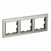 Рамка 3-м Brite РУ-3-БрШ шампань IEK