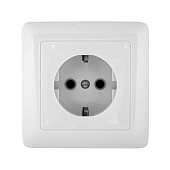 Розетка с заземлением 16А Systeme Electric (Schneider Electric) Hit, белый RS16-134-B