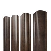 Штакетник Круглый фигурный 0,45 Print Premium Antique Wood TwinColor (1,2 м)