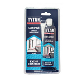 Герметик Tytan Professional силиконовый санитарный 85мл (белый) 17601