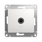 Розетки TV звезда 1-м СП Glossa 1Db белый SE