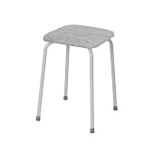 Табурет квадратный "Пенёк легкий" 184, цвет сиденья серый Т 271 С ЗМИ