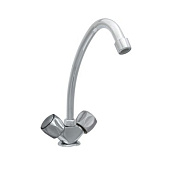 Смеситель елочка ЦС-СМ 12г К ЭКО Мет_Глобо круглый излив D 18 Н-150