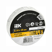 Изолента ПВХ 0.18х19мм белая 20м IEK